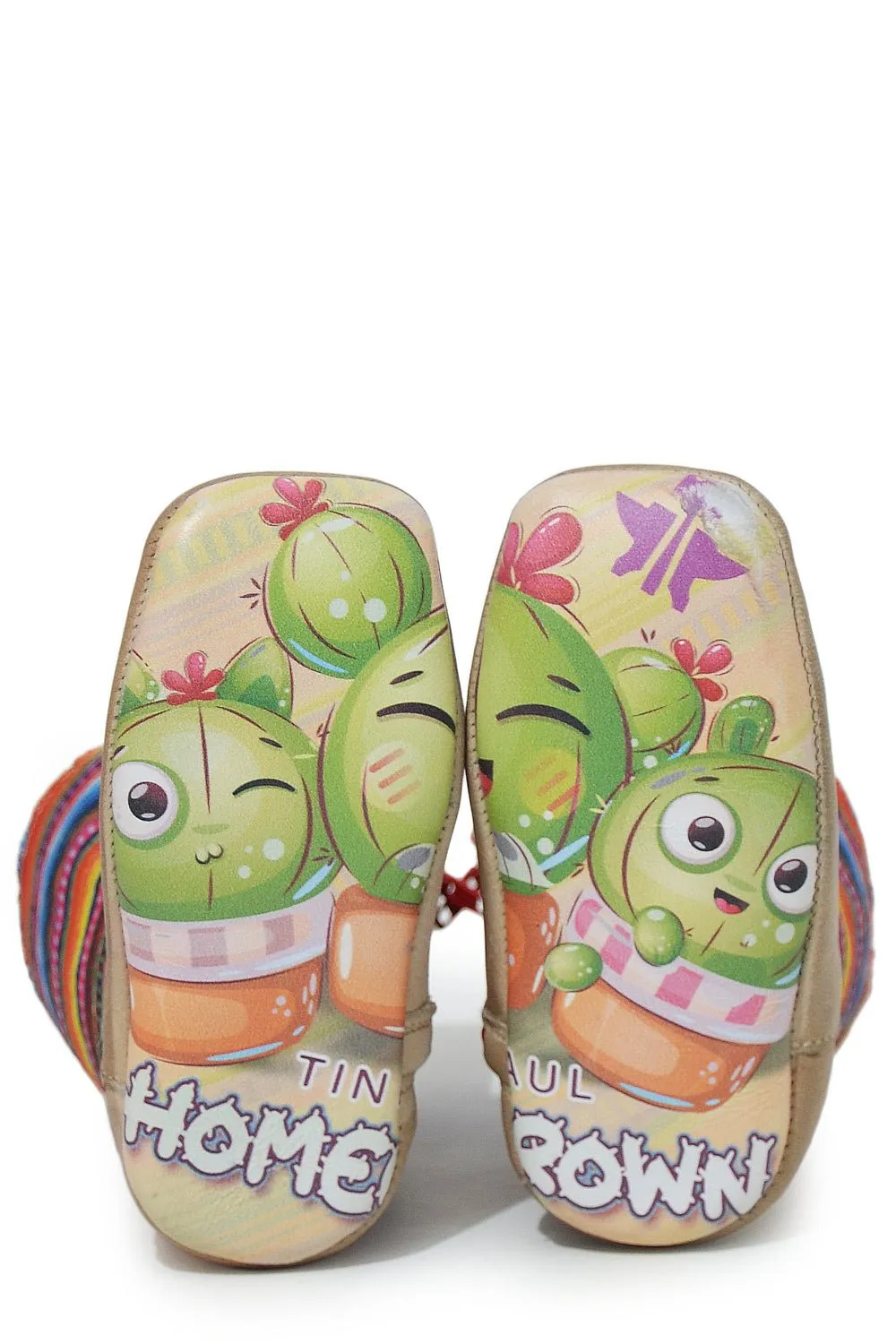 Tin Haul Infant Unisex Brilliant Homegrown Cactus Multi-Color Leather Cowboy Boots