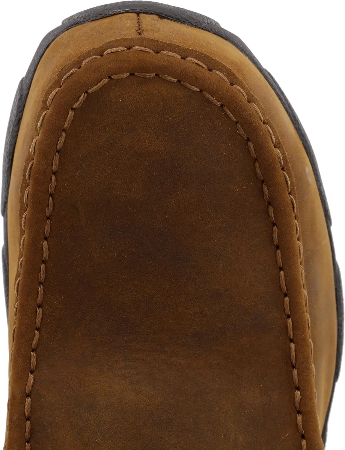 Twisted X Men's Moc Toe Boots, 6" Leather Driving Moc and Work Boots for Men with Alloy Safety Toe, Anti-Slip Outsole, Washable Footbed, and Composite Insole